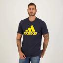 Adidas Essentials T-Shirt - Big Logo Legend Ink/Bold Gold / L