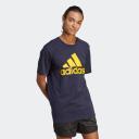 Adidas Essentials T-Shirt - Big Logo Legend Ink/Bold Gold / L