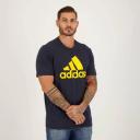 Adidas Essentials T-Shirt - Big Logo Legend Ink/Bold Gold / L