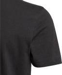 adidas-Essentials Tee-Kids-Black / White-6-7Y