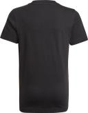 adidas-Essentials Tee-Kids-Black / White-6-7Y