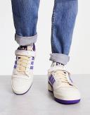 adidas-Forum 84 Low Shoes-Men-Off White / Collegiate Purple / Cream White-7.5