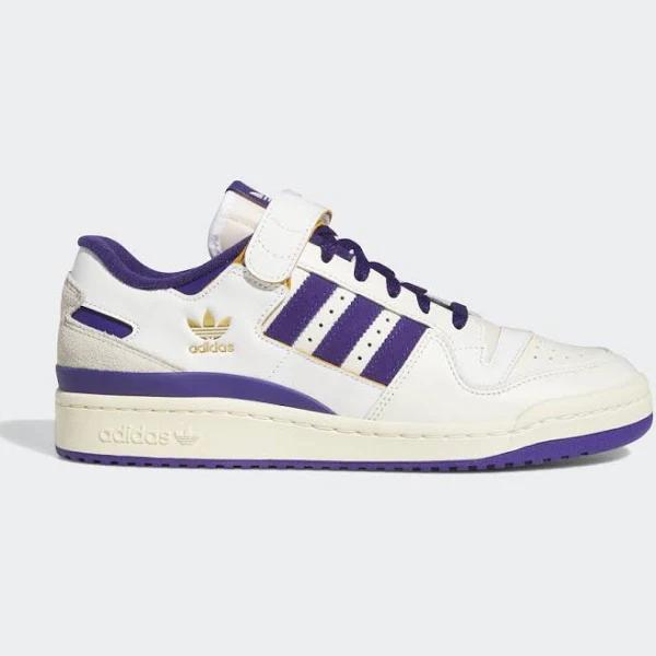 Adidas Forum 84 Low Sneakers in White/Collegiate Purple, Size UK 3 | END. Clothing