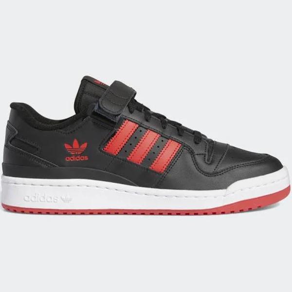 Adidas Forum Low 'Black Vivid Red' Sneakers | Men's Size 10.5