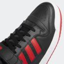 Adidas Forum Low 'Black Vivid Red' Sneakers | Men's Size 9.5