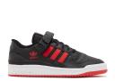 Adidas Forum Low 'Black Vivid Red' Sneakers | Men's Size 9.5