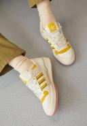 adidas-Forum Low Classic Shoes-Men-Cream White / Bold Gold / Crew Green-14