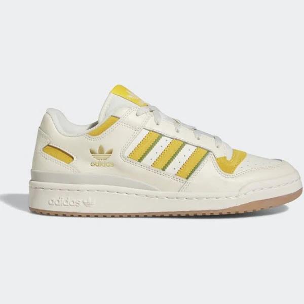 adidas-Forum Low Classic Shoes-Men-Cream White / Bold Gold / Crew Green-14