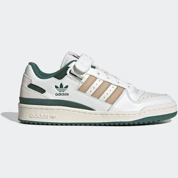 adidas-Forum Low Shoes-Men-Dark Green / Core White / Magic Beige-12