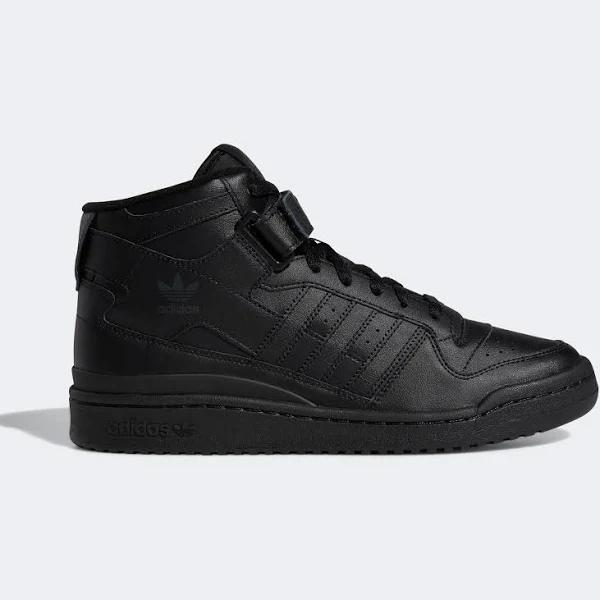 Adidas Forum Mid 'Triple Black' Mens Sneakers - Size 7.0