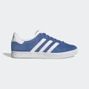 Adidas Gazelle 85 Blue Shoes - Size 5 - Blue bird/footwear White/Gold
