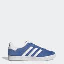 Adidas Gazelle 85 Blue Shoes - Size 5 - Blue bird/footwear White/Gold
