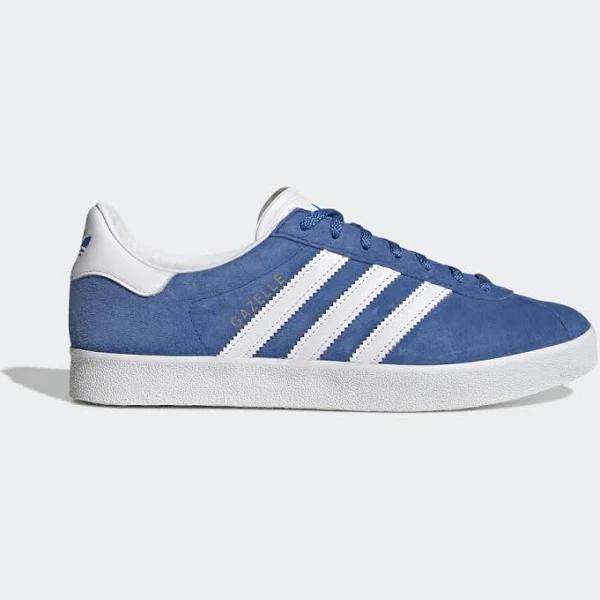 Adidas Gazelle 85 Blue Shoes - Size 5 - Blue bird/footwear White/Gold