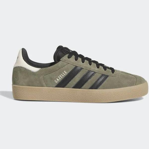 Adidas Gazelle ADV Olive Shoes - Size 8 - Olistr/cblack/ectrin