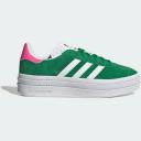 Adidas Gazelle Bold Green Lucid Pink (Women's)