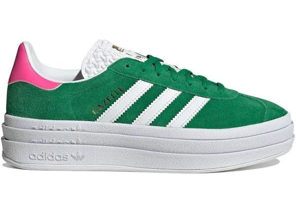 Adidas Gazelle Bold Green Lucid Pink (Women's)