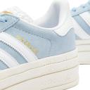 adidas-Gazelle Bold Shoes-Women-Clear Sky / Cloud White / Gold Metallic-7.5