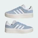 adidas-Gazelle Bold Shoes-Women-Clear Sky / Cloud White / Gold Metallic-7.5