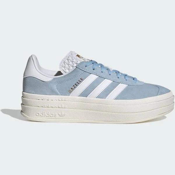 adidas-Gazelle Bold Shoes-Women-Clear Sky / Cloud White / Gold Metallic-7.5