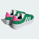 adidas-Gazelle Bold Shoes-Women-Green / Cloud White / Lucid Pink-10