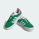 adidas-Gazelle Bold Shoes-Women-Green / Cloud White / Lucid Pink-9