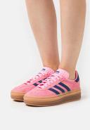 adidas-Gazelle Bold Shoes-Women-Pink Glow / Victory Blue / Gum-10