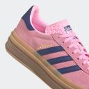 adidas-Gazelle Bold Shoes-Women-Pink Glow / Victory Blue / Gum-10