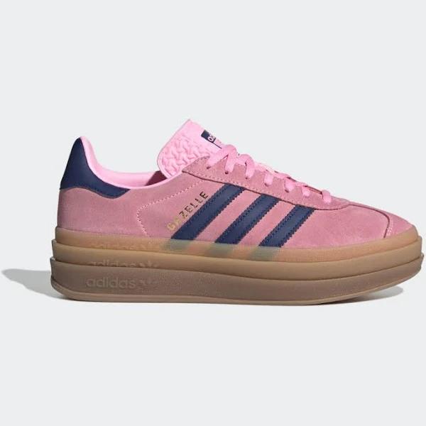 adidas-Gazelle Bold Shoes-Women-Pink Glow / Victory Blue / Gum-10