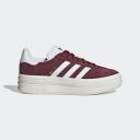 adidas-Gazelle Bold Shoes-Women-Shadow Red / Cloud White / Core White-11