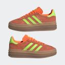 Adidas Gazelle Bold W - Solar Orange / Solar Green / Gum 2 - US 5.5 - Women