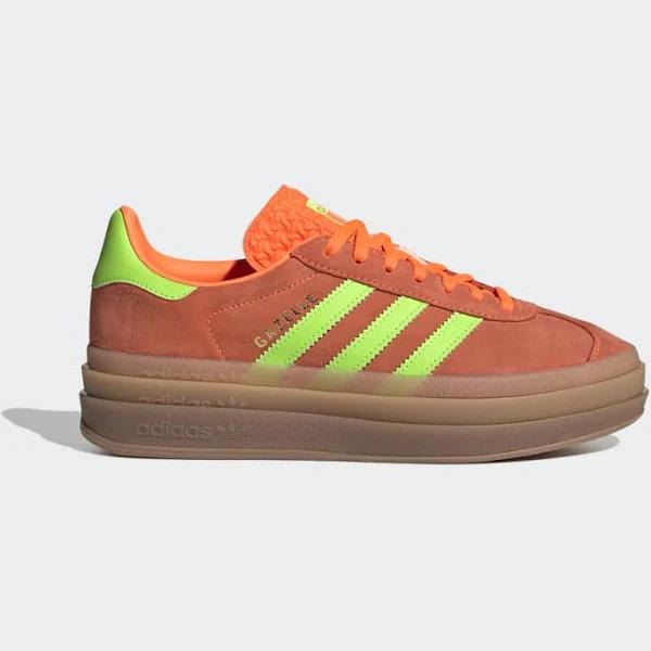Adidas Gazelle Bold W - Solar Orange / Solar Green / Gum 2 - US 5.5 - Women
