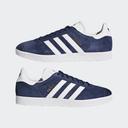 adidas-Gazelle Shoes-Unisex-Collegiate Navy / White / Gold Metallic-14
