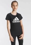 Adidas Girls' Big Logo T-Shirt (Black/White)