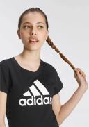 Adidas Girls' Big Logo T-Shirt (Black/White)