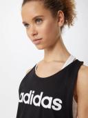 Adidas Girls' Big Logo T-Shirt (Black/White, Size 6-7Y)