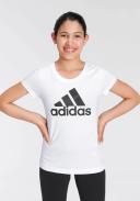 Adidas | Girls Essentials Big Logo Tee (White/Black) 9-10Y