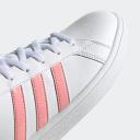 Adidas Grand Court Base 2.0 Womens Casual Shoes White/Pink US 7
