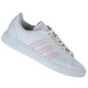 Adidas Grand Court Base 2.0 Womens Casual Shoes White/Pink US 7