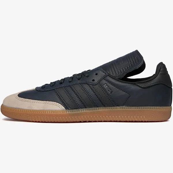 adidas-Humanrace Samba Shoes-Unisex-Night Grey / Core Black / Light Brown-11