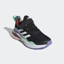 Adidas Kids FortaRun El K Floral Shoes - Size 1 - Core Black/Footwear white/pulmin