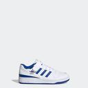 Adidas Kids Kids White & Blue Forum Low Little Kids Sneakers