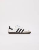Adidas Kids Samba OG C White Black Shoes - Size 2 - Ftwwht/cblack/gum5