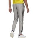 Adidas - Men's 3 Stripe French Terry Pants - Medium Grey Heather/Black - XL