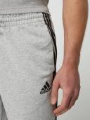 Adidas - Men's 3 Stripe French Terry Pants - Medium Grey Heather/Black - XL