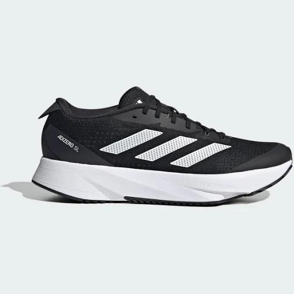 Adidas Men's Adizero SL Running Shoes, Size 12.5, Black/White/Carbon