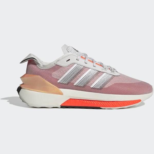 Adidas Men's Avery Sneakers in Grey/White/Solar Red, Size UK 6