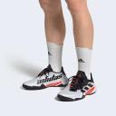 Adidas Men's Barricade Tennis Shoes (Cloud White/Core Black/Solar Red) 12.5 US