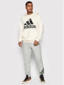 Adidas Men's Big Logo French Terry Pants (Medium Grey Heather/Black) L