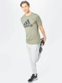 Adidas Men's Big Logo French Terry Pants (Medium Grey Heather/Black) S