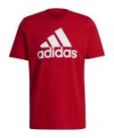 Adidas Men's Big Logo Jersey T-Shirt (Scarlet/White) M